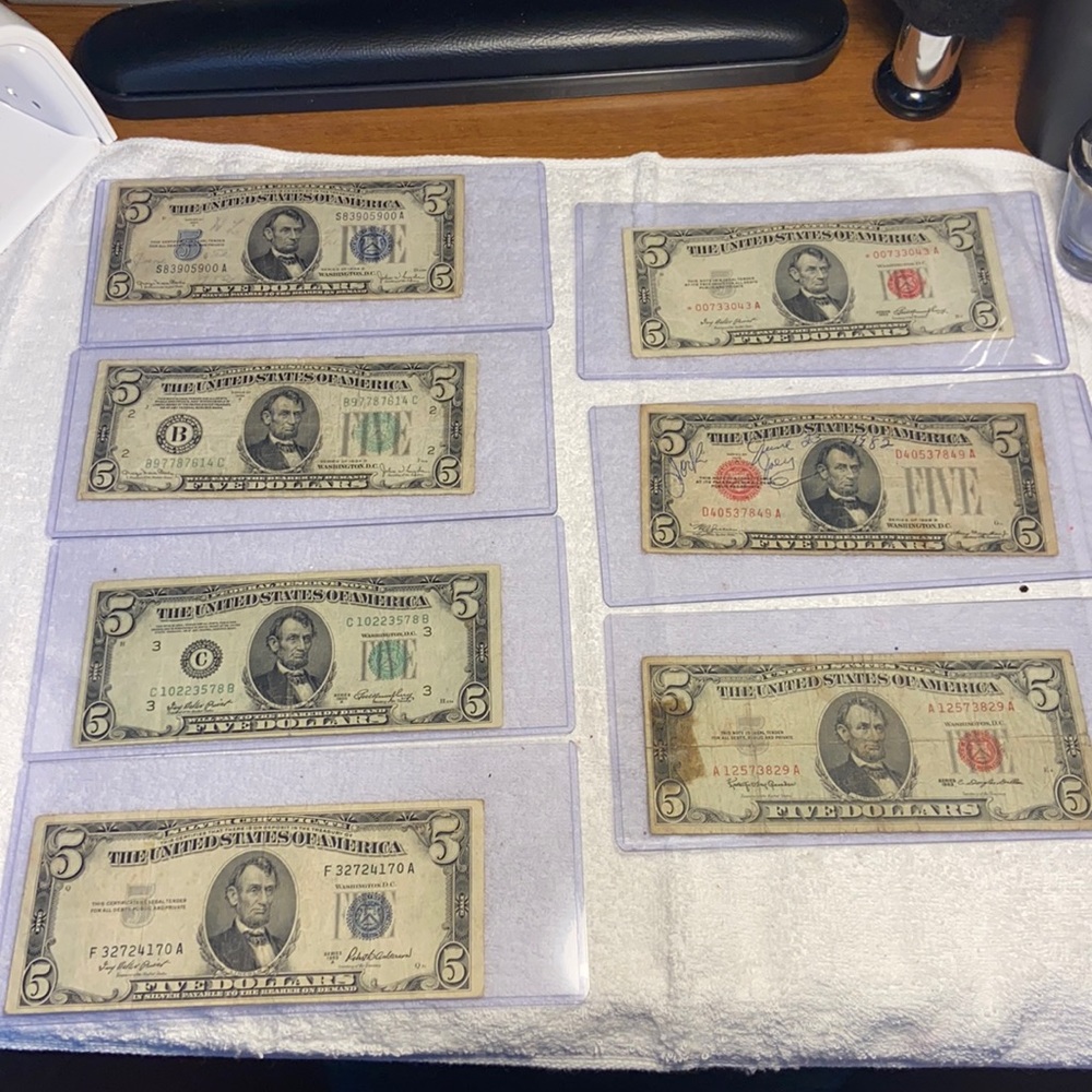 1928 $5 bills